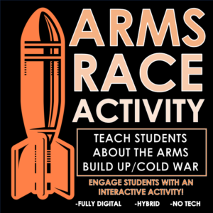 Arms Race Activity (Intro/Assessment to Arms Buildup/Cold War)-Tech or No Tech