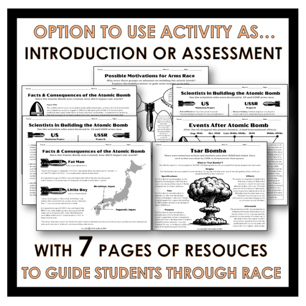 Arms Race Activity (Intro/Assessment to Arms Buildup/Cold War)-Tech or No Tech - Image 3