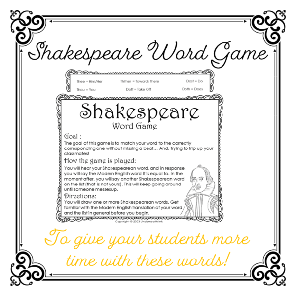 Shakespeare's Language: Lesson, Activity, & Worksheet (with Answer Key) - Image 3